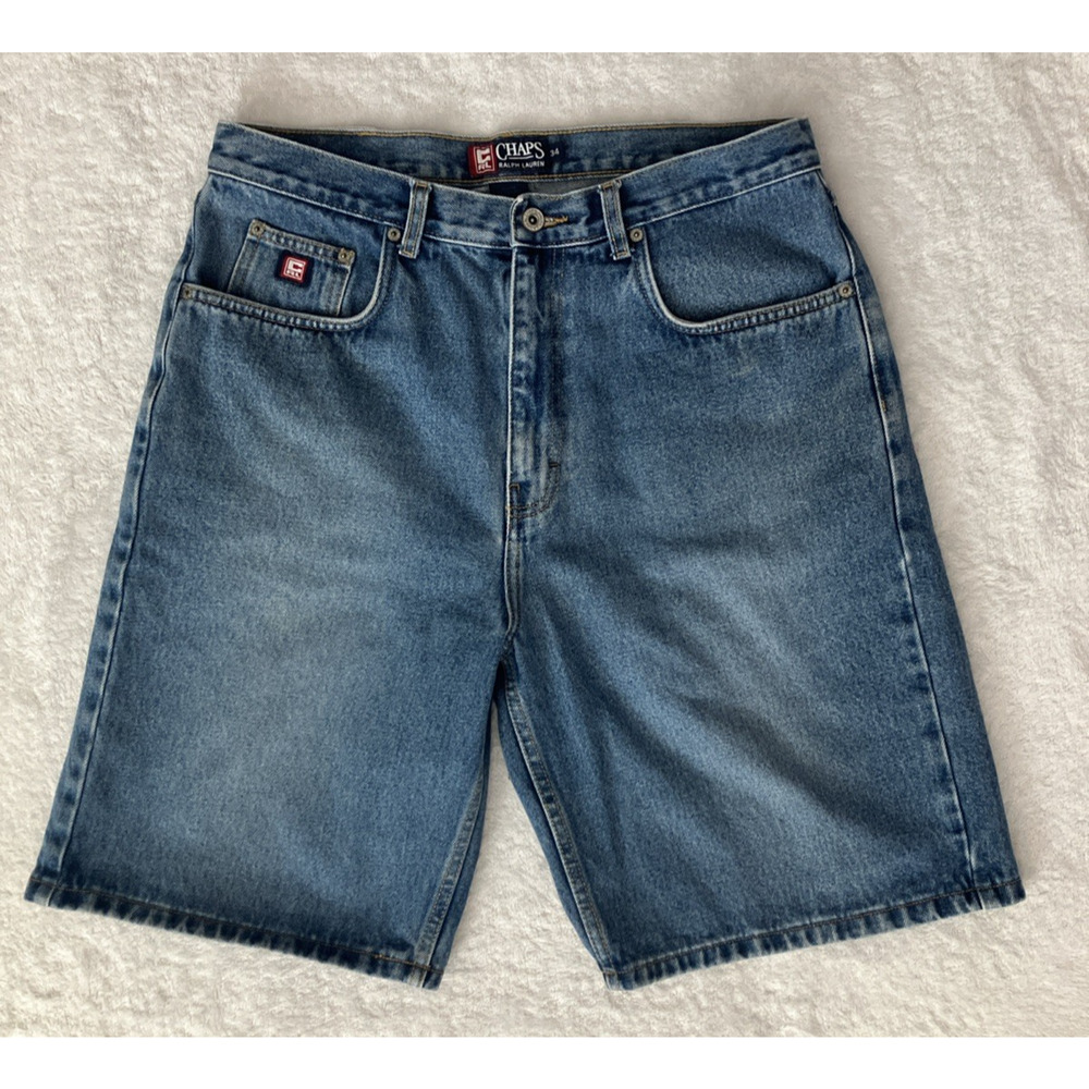 Vintage 90’s Ralph Lauren Chaps 5-Pocket Denim Jean Shorts Jorts Men's Size 34